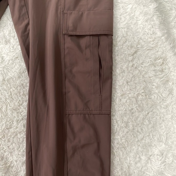 Athleta Brown Track Joggers Relaxed Fit - Picture 11 of 13
